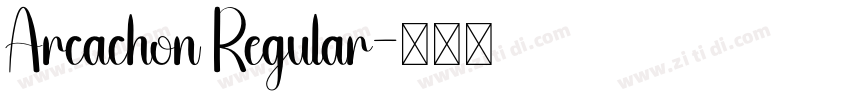 Arcachon Regular字体转换
